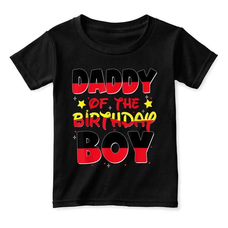 Dad And Mom Daddy Of The Birthday Boy Family Party Decor Toddler Staple T-Shirt