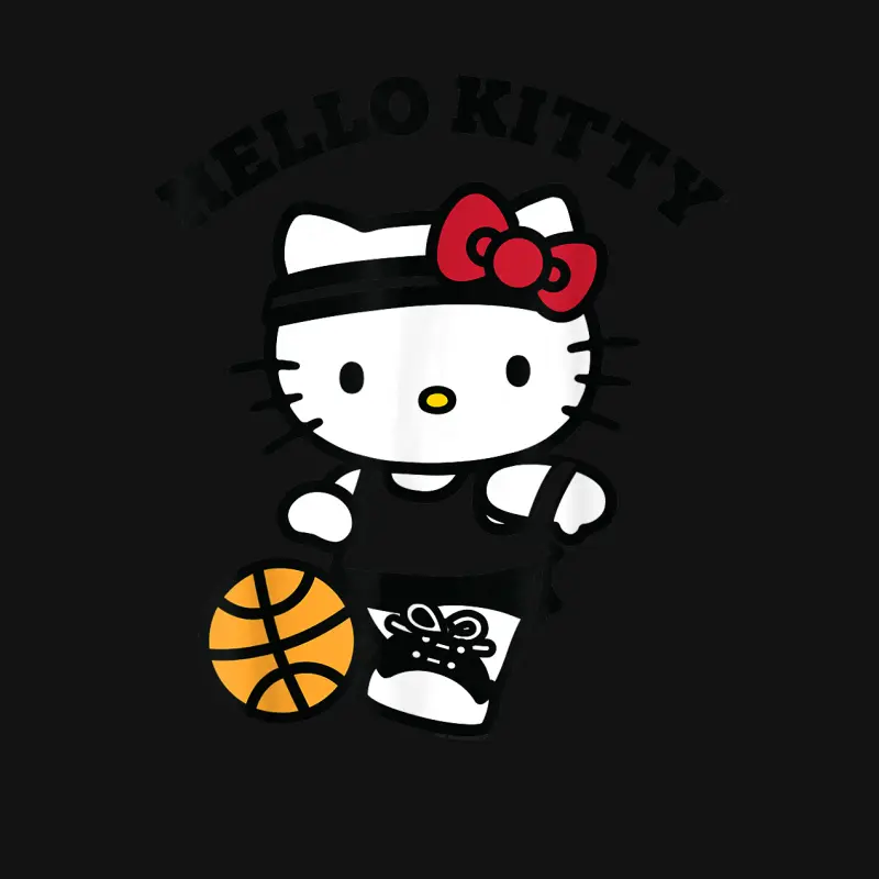 Hello Kitty Basketball Unisex Long Sleeve T-Shirt