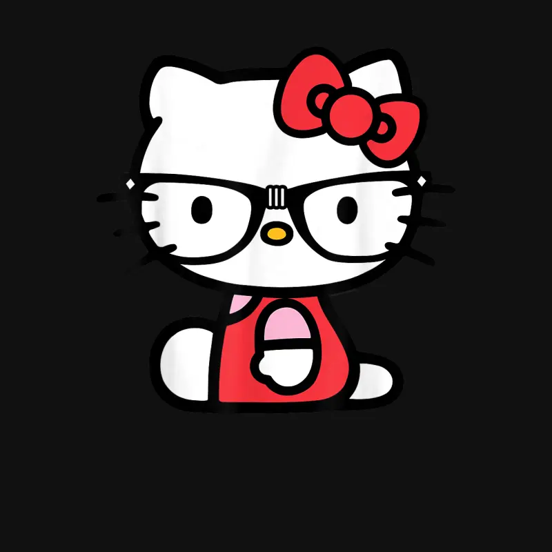 Hello Kitty Nerd Glasses Baby Onesie