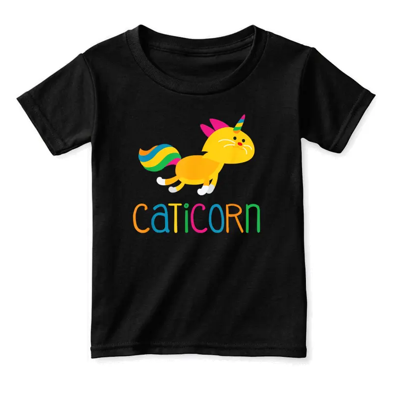 Caticorn Rainbow T Shirt Meowgical Cat Unicorn Kittycorn Tee Toddler Staple T-Shirt