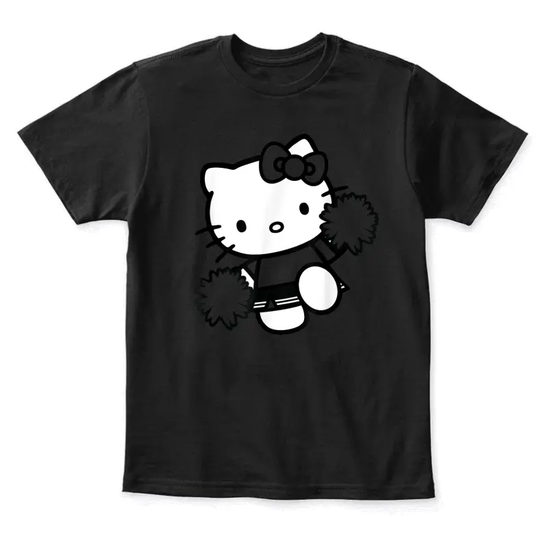 Hello Kitty Cheerleader Squad Team School Color Youth Staple T-Shirt