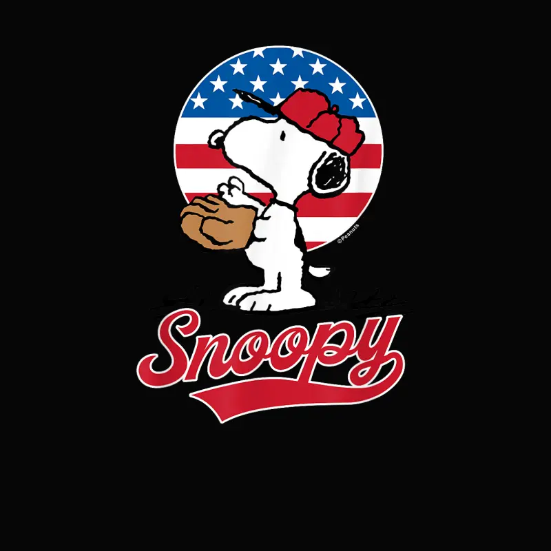 Peanuts - Snoopy Americana Baseball Toddler Staple T-Shirt