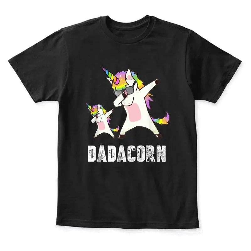 Dadacorn Shirt Unicorn Dad And Baby - Best Father Youth Staple T-Shirt