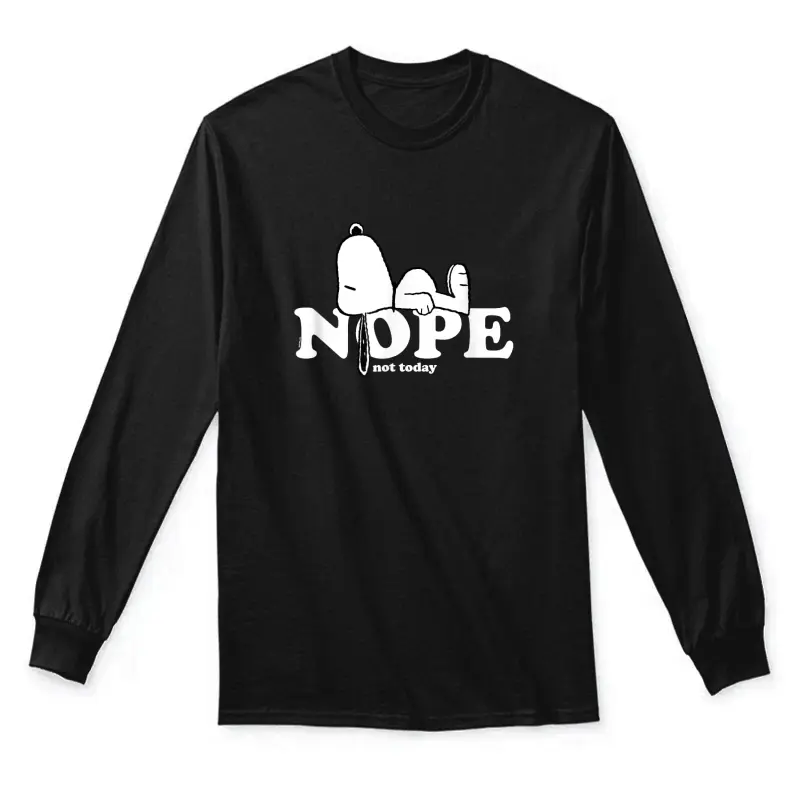 Peanuts - Snoopy Nope Unisex Long Sleeve T-Shirt
