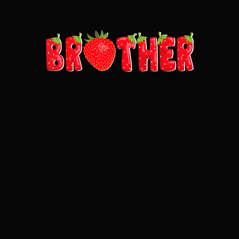 Funny Strawberry Brother Fruit Birthday Family Matching Toddler Staple T-Shirt