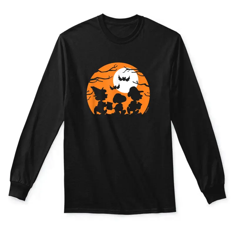 Peanuts - Halloween - Trick Or Treat Silhouettes Unisex Long Sleeve T-Shirt
