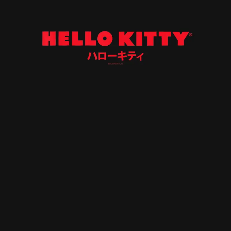 Hello Kitty Classic Logo In Japanese Tee Shirt Youth Staple T-Shirt