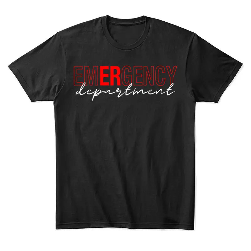 Emergency Room Er Rn Nurse Department Healthcare Nursing Unisex Staple T-Shirt