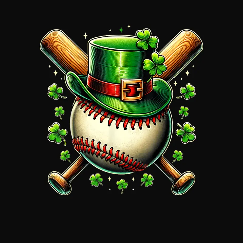 Irish Baseball St Patricks Day 2025 Shamrock Men Boys Kids Unisex Staple T-Shirt