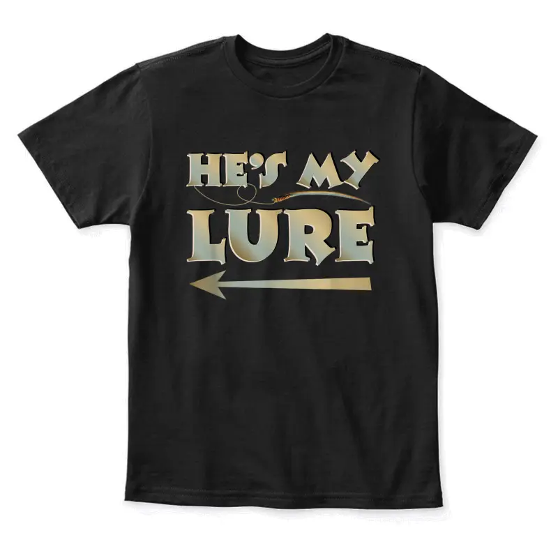 He's My Lure His And Hers Fishing Matching Couples Anglers Youth Staple T-Shirt