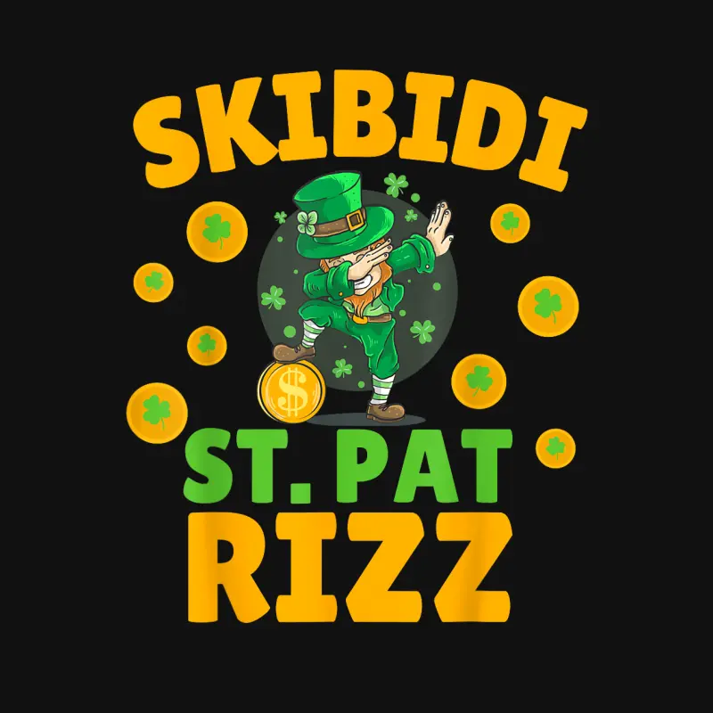 Funny St Patrick's Day Irish Skibidi St. Pat Rizz Baby Onesie