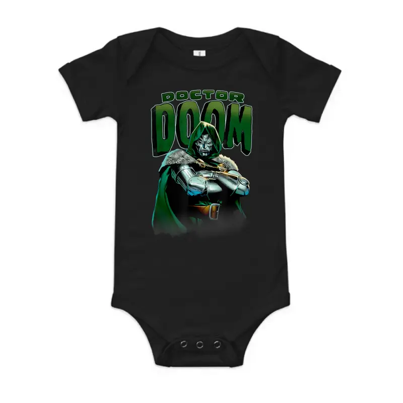 Marvel Fantastic Four Doctor Doom Crossed Arms Portrait Baby Onesie