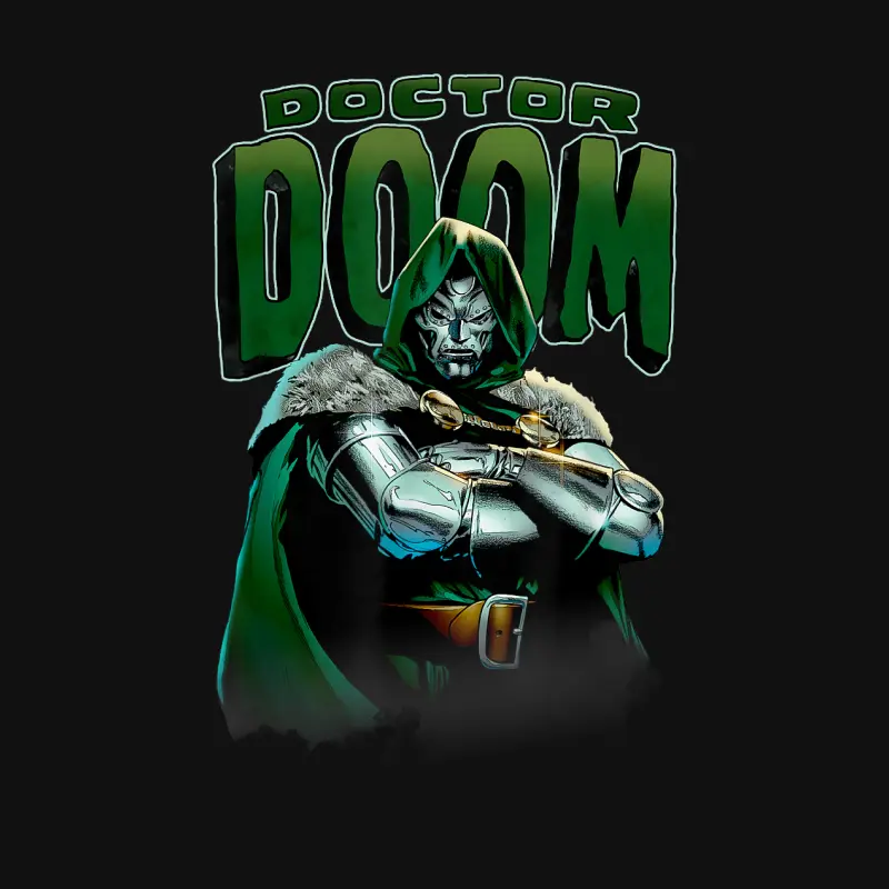 Marvel Fantastic Four Doctor Doom Crossed Arms Portrait Baby Onesie