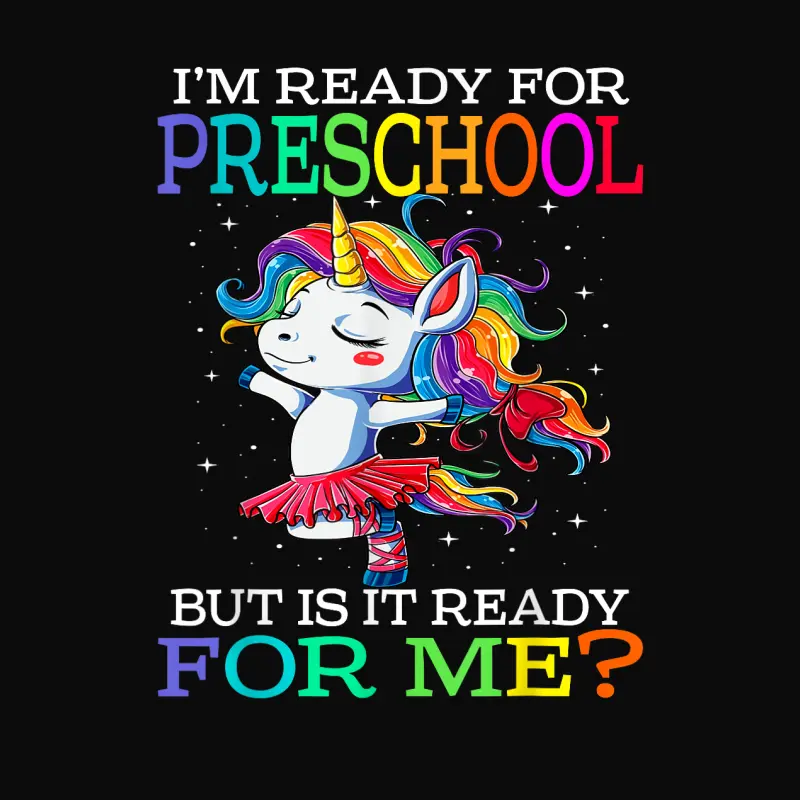 I'm Ready For Preschool Unicorn Unisex Staple T-Shirt