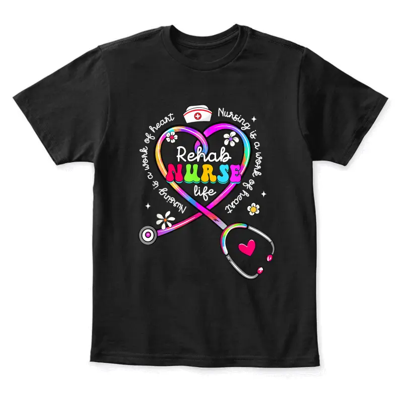 Nursing Is A Work Of Heart Tie Dye Phlebotomy Life Gifts Youth Staple T-Shirt