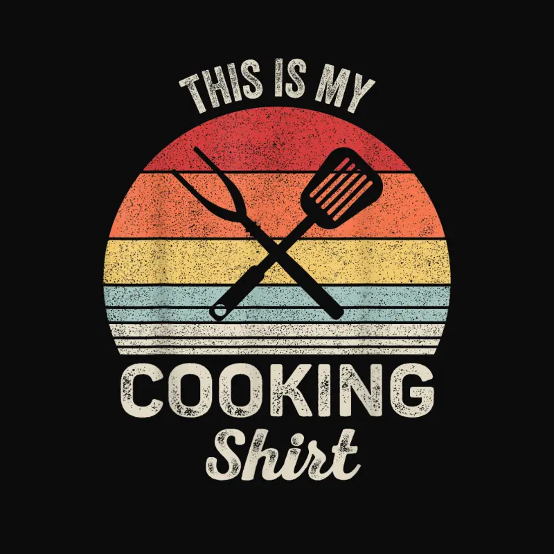 Vintage Retro This Is My Cooking Shirt Cook Chef Unisex Staple T-Shirt