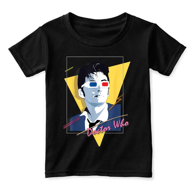 Doctor Who 80S Tenant Retro Time Traveller Sci-Fi Fan Toddler Staple T-Shirt