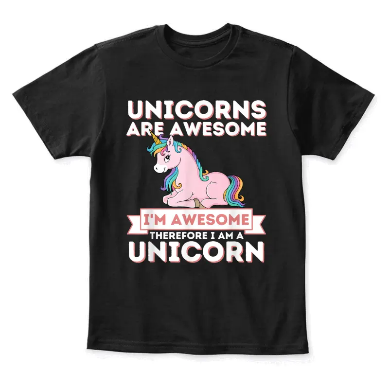Unicorns Are Awesome I'm A Unicorn - Funny Rainbow Unicorn Youth Staple T-Shirt
