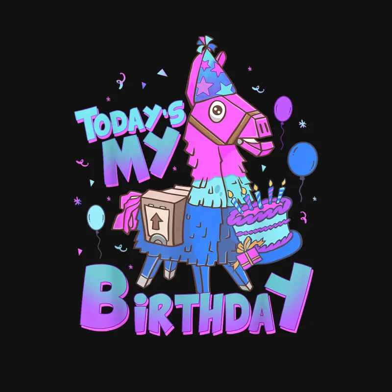 Todays My Birthday Llama Birthday Boy Kids Youth Llama Decor Baby Onesie