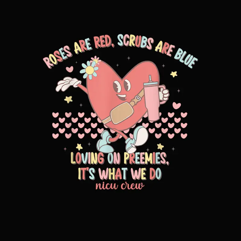 Nicu Valentine Roses Are Red Nicu Nurse Valentine's Day Toddler Staple T-Shirt