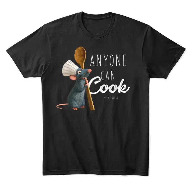 Disney Pixar Ratatouille Remy Anyone Can Cook Quote Unisex Staple T-Shirt