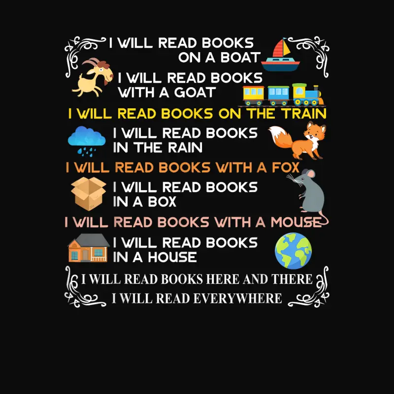 I Will Read Books On A Boat & Everywhere Reading T-Shirt Unisex Staple T-Shirt