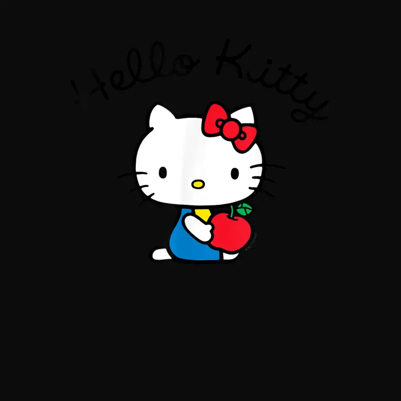 Hello Kitty Retro Logo Tee Shirt Unisex Staple T-Shirt