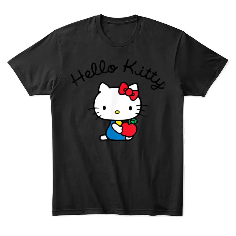 Hello Kitty Retro Logo Tee Shirt Unisex Staple T-Shirt