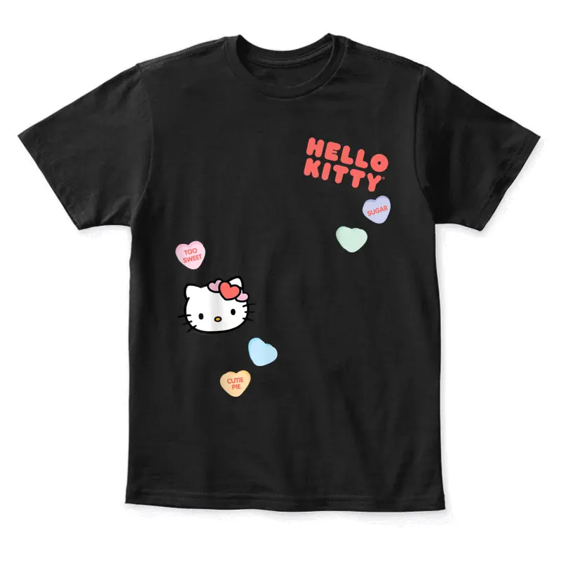 Hello Kitty Candy Hearts Valentine Tee Shirt Youth Staple T-Shirt