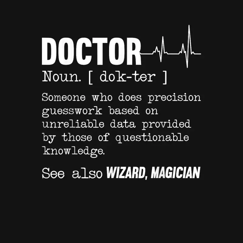 Funny Doctor Definition Medical Healthcare Physician Youth Staple T-Shirt