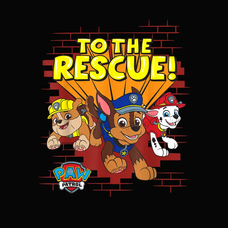 Paw Patrol Group "To The Rescue!" Toddler Staple T-Shirt