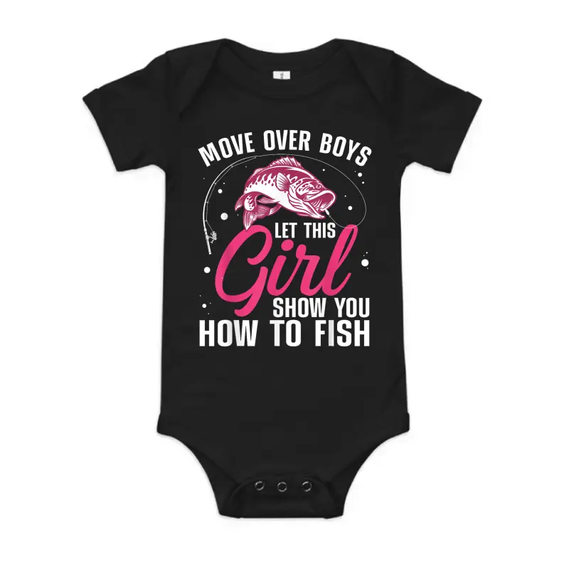 Funny Fishing Design For Girls Women Fisherman Fishing Lover Baby Onesie