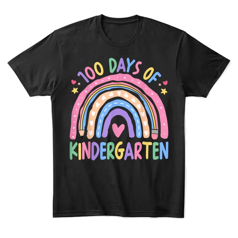 100Th Day Of Kindergarten Teacher Kids 100 Days Smarter Unisex Staple T-Shirt