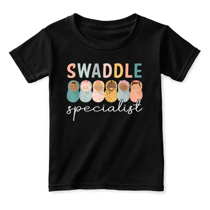 Swaddle Specialist Nicu Mother Baby Nurse Tech Neonatal Icu Toddler Staple T-Shirt