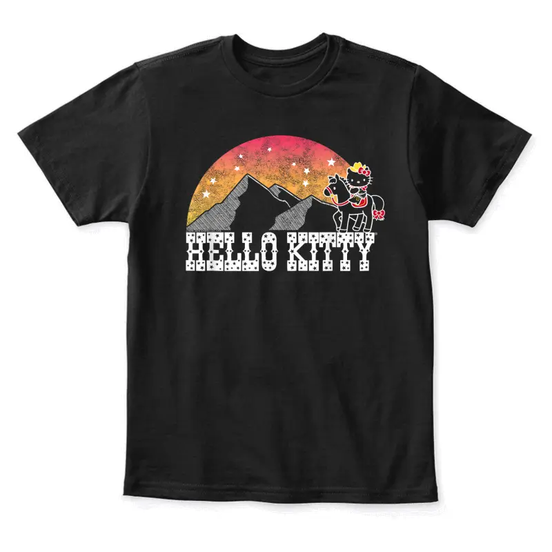 Hello Kitty Wild West Tee Shirt Youth Staple T-Shirt