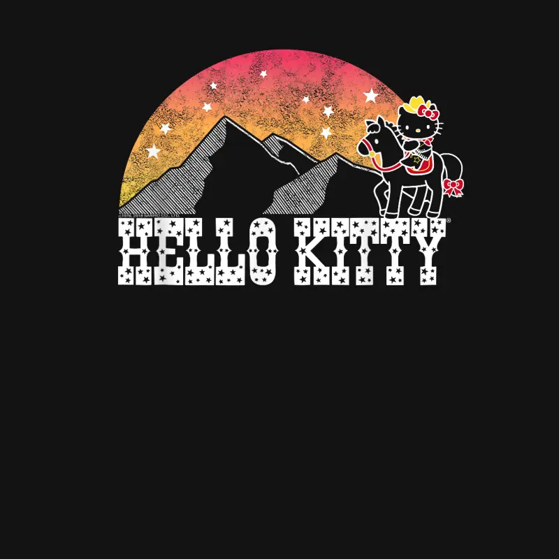 Hello Kitty Wild West Tee Shirt Youth Staple T-Shirt