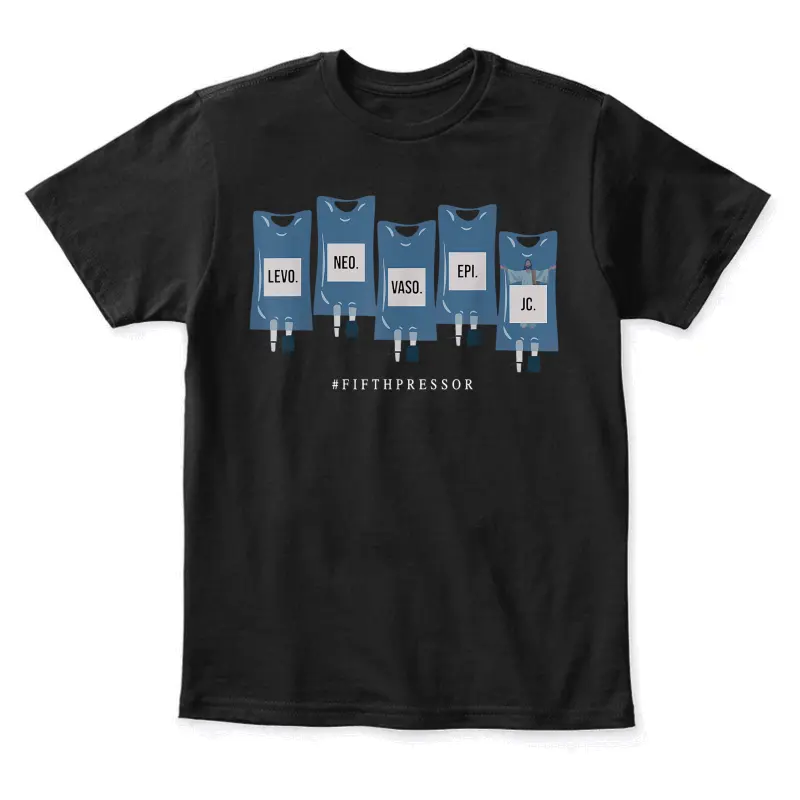 Jesus Christ Fifth Pressor Ful Code Nurse Icu Nurse Youth Staple T-Shirt