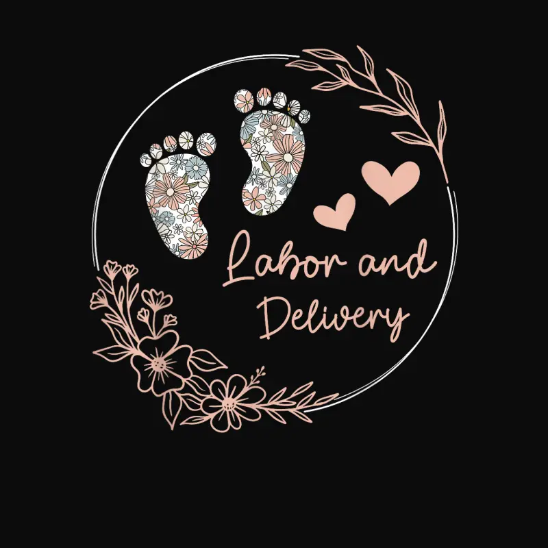 Retro Floral Nursing Labor And Delivery Nurse L&D Nurse Unisex Staple T-Shirt