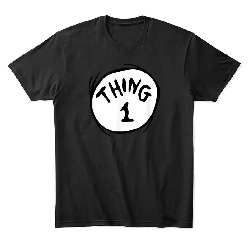 Dr. Seuss Thing 1 Emblem Unisex Staple T-Shirt