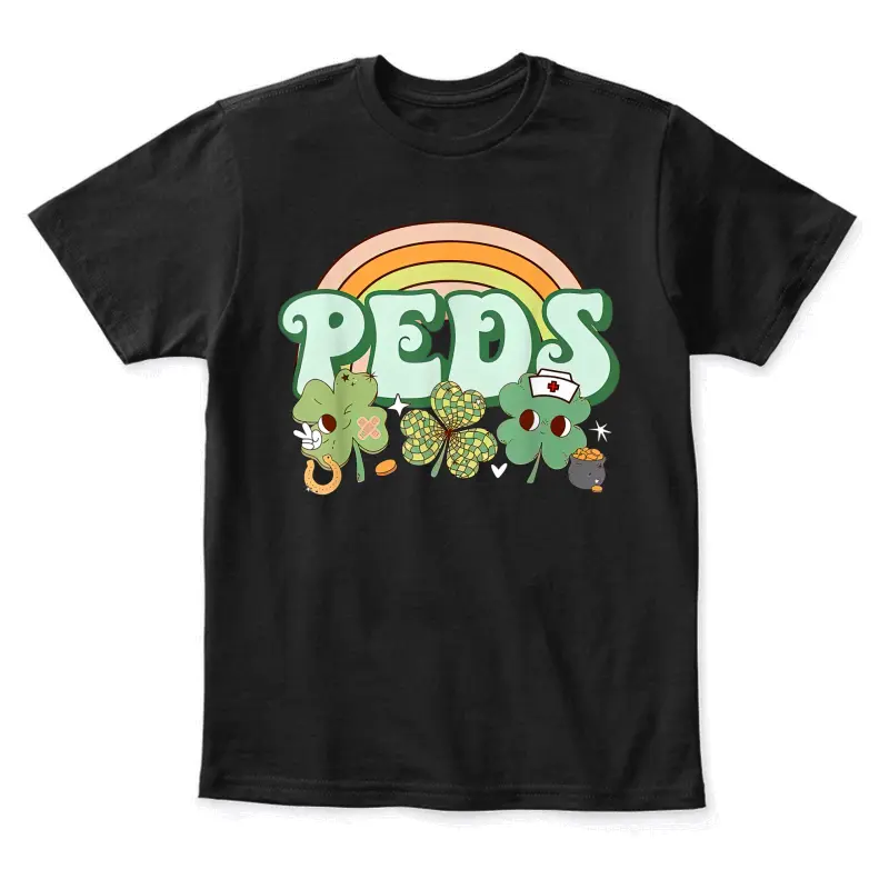 St. Patrick's Day Nurse Pediatrics Pride For Pediatric Rns Youth Staple T-Shirt
