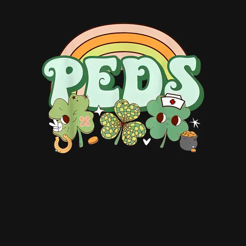 St. Patrick's Day Nurse Pediatrics Pride For Pediatric Rns Youth Staple T-Shirt