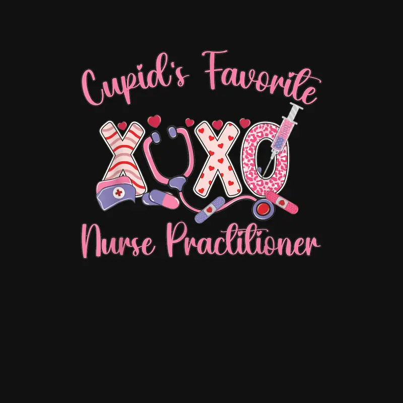 Women Cupid's Favorite Nurse Practitioner Valentine's Day Baby Onesie