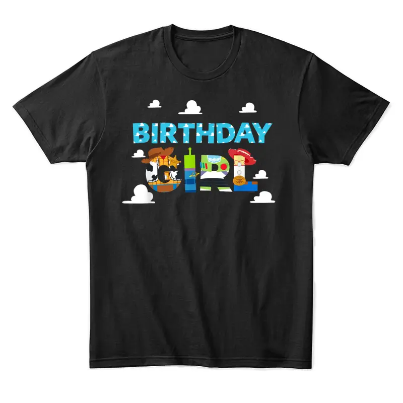 Disney And Pixar’s Toy Story Clouds Birthday Girl Unisex Staple T-Shirt