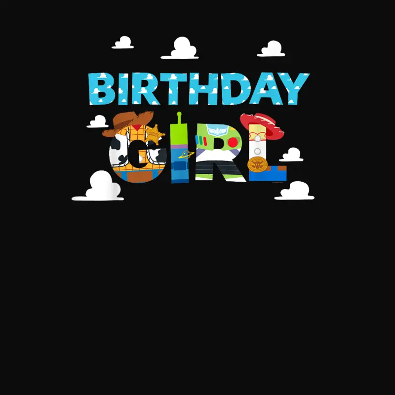 Disney And Pixar’s Toy Story Clouds Birthday Girl Unisex Staple T-Shirt