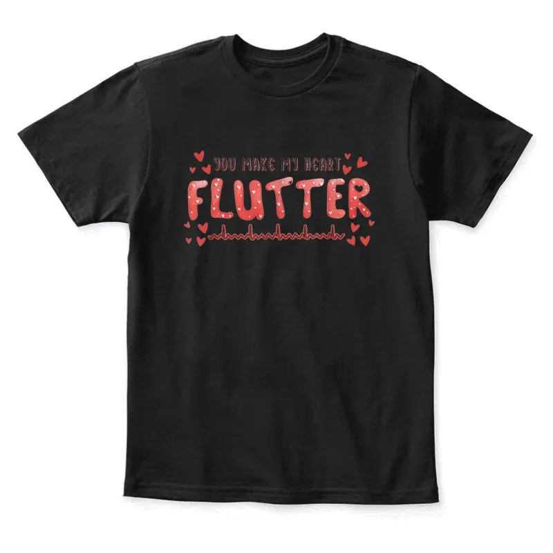 You Make My Heart Flutter Cardiac Nurse Valentine Cvicu Youth Staple T-Shirt