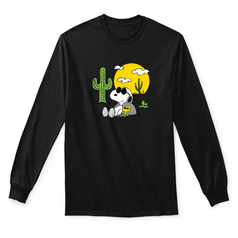 Peanuts - Summer - Snoopy & Woodstock Desert Unisex Long Sleeve T-Shirt