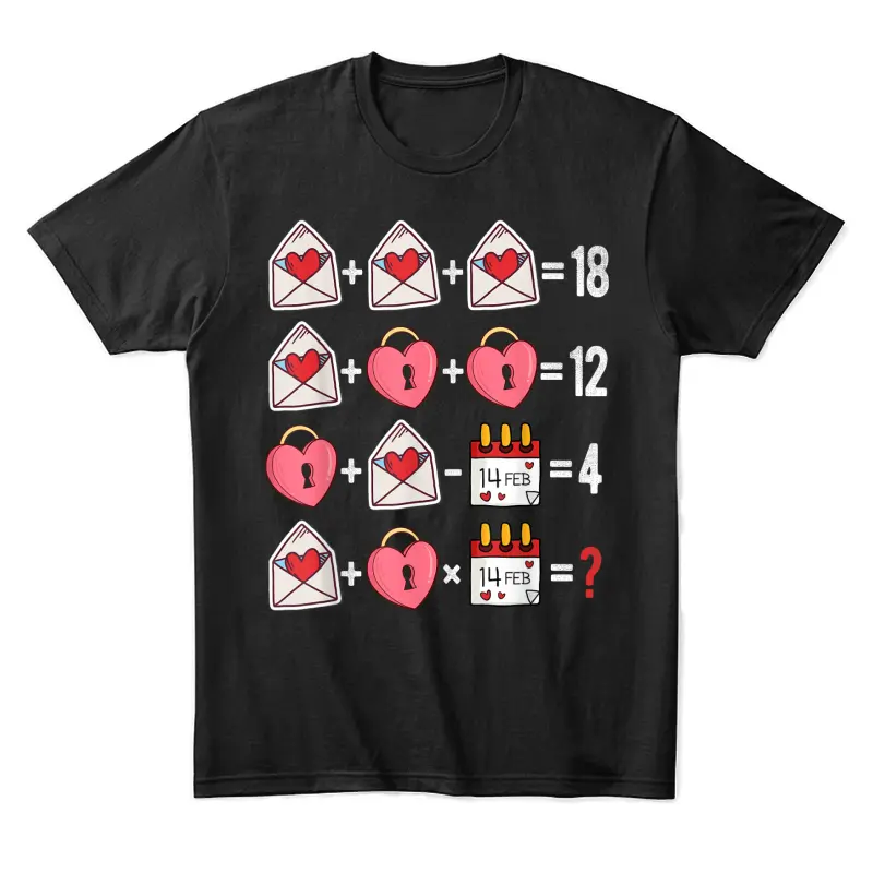 Valentines Day Order Of Operations Valentines Math Teacher Unisex Staple T-Shirt