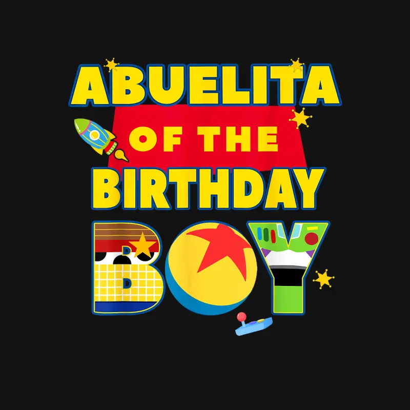 Abuelita Of The Birthday Boy Toy Familly Matching Story Bday Unisex Long Sleeve T-Shirt