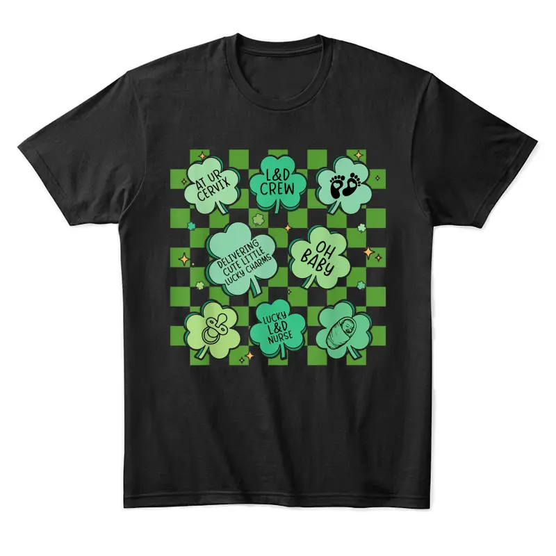 St Patricks Labor And Delivery Nurse L&D Saint Patrick’s Day Unisex Staple T-Shirt