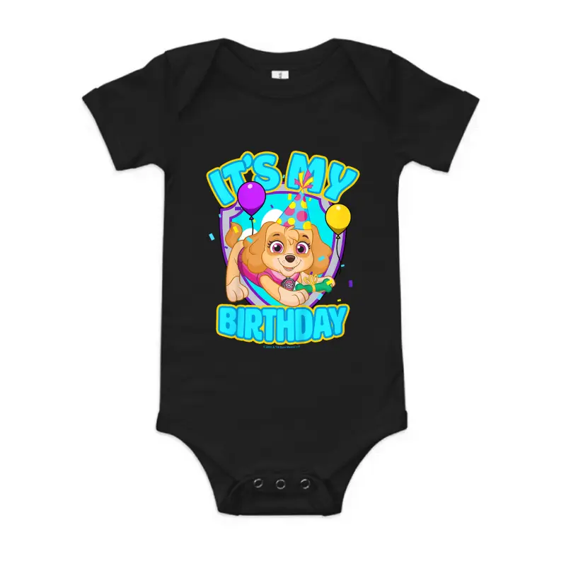 Paw Patrol Birthday It's My Birthday Cute Skye Logo Baby Onesie